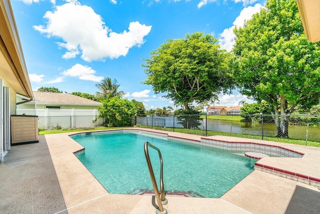 145 Waterway Rd, Royal Palm Beach, FL 33411 - view of pool with a patio and a fenced backyard