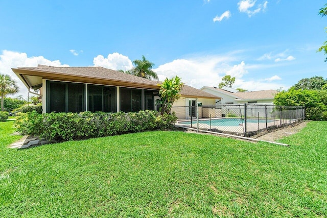 145 Waterway Rd, Royal Palm Beach, FL 33411 - rear view of property with a sunroom