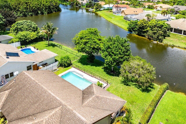 145 Waterway Rd, Royal Palm Beach, FL 33411 - aerial view of a pool area and a nearby body of water