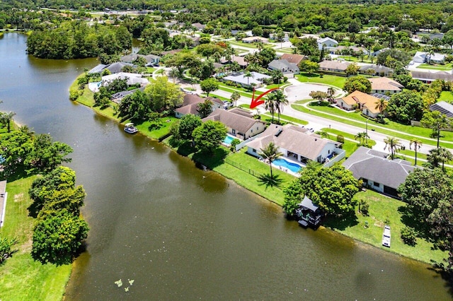 145 Waterway Rd, Royal Palm Beach, FL 33411 - aerial perspective of suburban area with a nearby body of water
