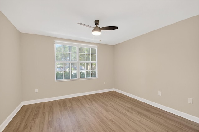 15155 Michelangelo Blvd Unit 103, Delray Beach, FL 33446 - empty room featuring ceiling fan and light wood finished floors