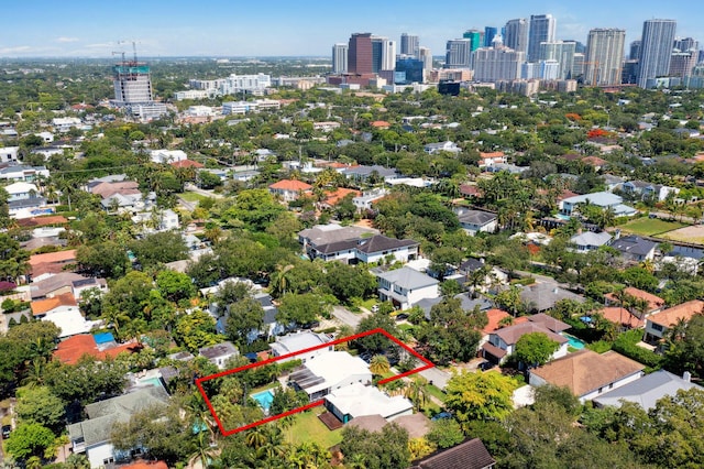 1116 SE 11th St, Fort Lauderdale, FL 33316 - view of urban area with property boundaries highlighted