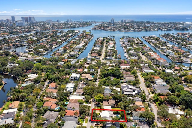 1116 SE 11th St, Fort Lauderdale, FL 33316 - view of urban area featuring property parcel outlined and nearby suburban area