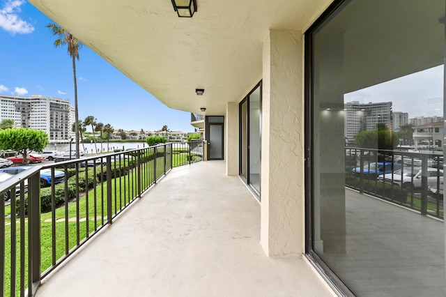 899 Jeffery St Unit 208, Boca Raton, FL 33487 - balcony with a water view and a view of city