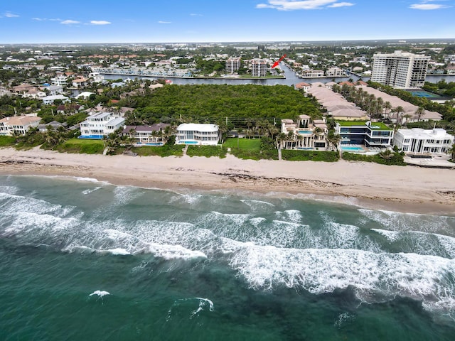 899 Jeffery St Unit 208, Boca Raton, FL 33487 - drone / aerial view of waterfront with a beach