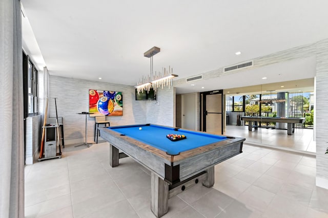 899 Jeffery St Unit 208, Boca Raton, FL 33487 - rec room with billiards table and tile patterned flooring