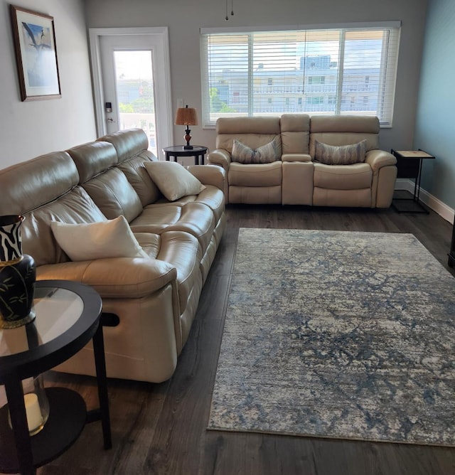 131 Doolen Ct Unit 302, North Palm Beach, FL 33408 - living room with wood finished floors