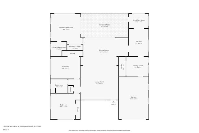 1921 W Terra Mar Dr, Lauderdale By The Sea, FL 33062 - view of home floor plan