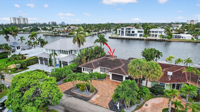 1921 W Terra Mar Dr, Lauderdale By The Sea, FL 33062 - aerial perspective of suburban area featuring a large body of water
