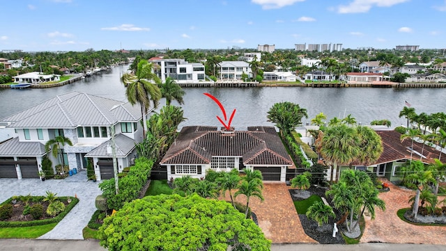 1921 W Terra Mar Dr, Lauderdale By The Sea, FL 33062 - aerial view of residential area with a nearby body of water