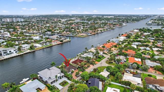 1921 W Terra Mar Dr, Lauderdale By The Sea, FL 33062 - aerial view of property and surrounding area featuring nearby suburban area and a nearby body of water