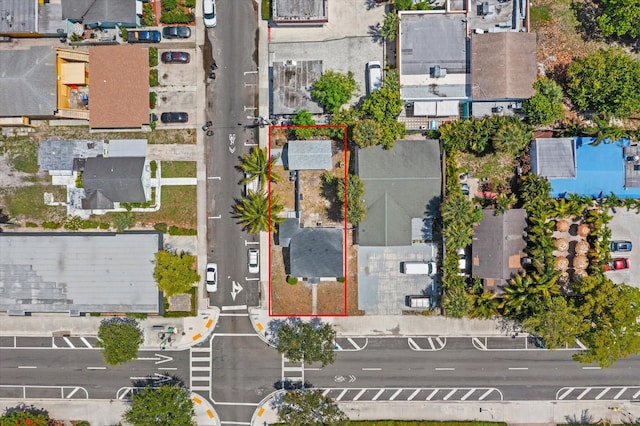 1420 Lake Ave, Lake Worth Beach, FL 33460 - aerial perspective of suburban area with property parcel outlined