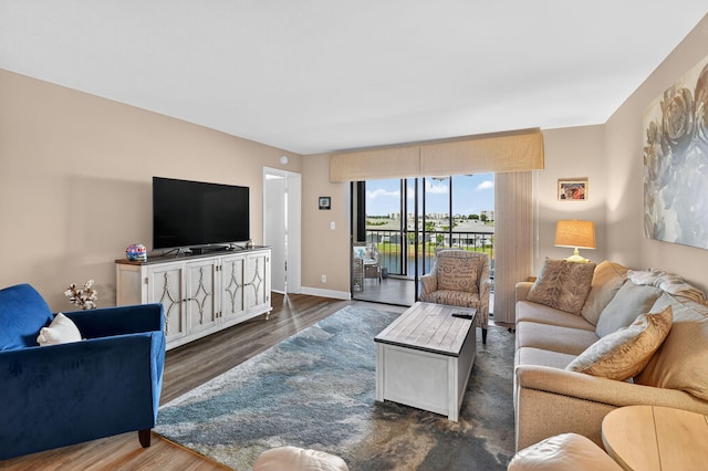 14425 Strathmore Ln Unit 404, Delray Beach, FL 33446 - living area featuring wood finished floors