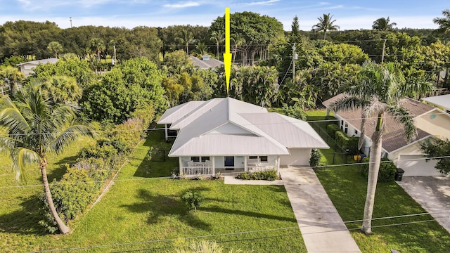 9155 SE Athena St, Hobe Sound, FL 33455 - aerial view of property and surrounding area