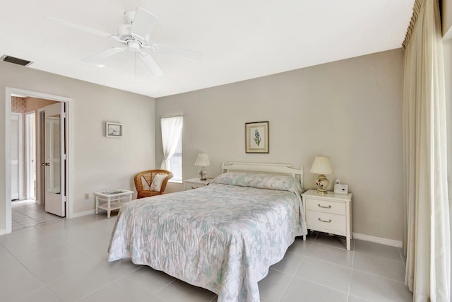 1600 SE Saint Lucie Blvd SE Unit 211, Stuart, FL 34996 - bedroom featuring light tile patterned floors and ceiling fan