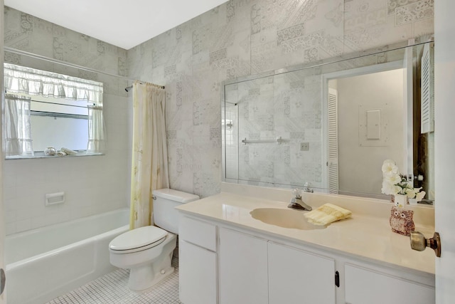 1600 SE Saint Lucie Blvd SE Unit 211, Stuart, FL 34996 - full bathroom featuring shower / tub combo, tile patterned floors, and vanity