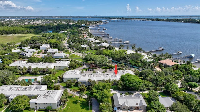 1600 SE Saint Lucie Blvd SE Unit 211, Stuart, FL 34996 - aerial perspective of suburban area with a large body of water and a notable bridge