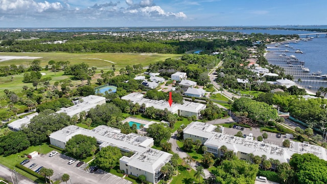 1600 SE Saint Lucie Blvd SE Unit 211, Stuart, FL 34996 - drone / aerial view of a large body of water and a local golf course