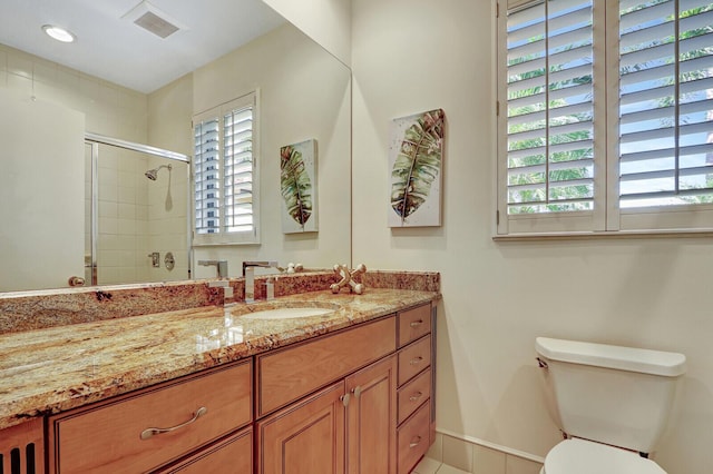 13308 Verdun Dr, Palm Beach Gardens, FL 33410 - bathroom featuring vanity and a shower stall