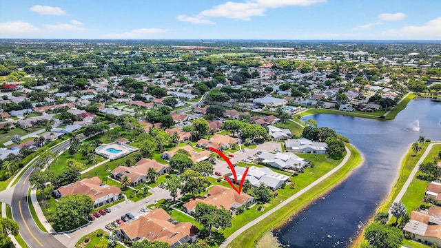 3010 NW 12th St Unit D, Delray Beach, FL 33445 - aerial view of property's location featuring a large body of water and nearby suburban area