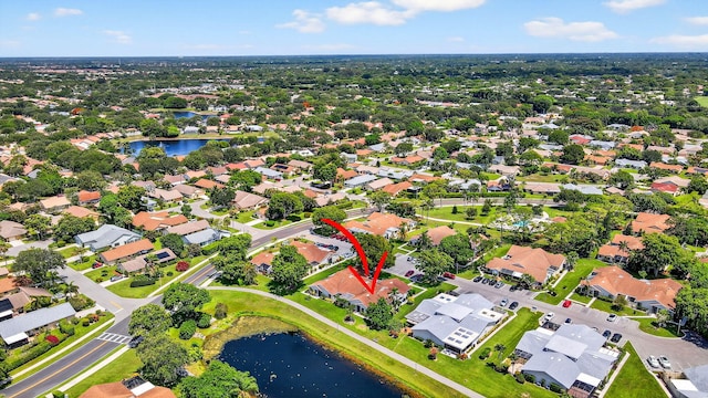 3010 NW 12th St Unit D, Delray Beach, FL 33445 - aerial perspective of suburban area featuring a large body of water
