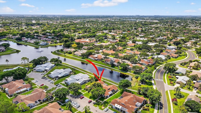3010 NW 12th St Unit D, Delray Beach, FL 33445 - aerial view of residential area featuring a large body of water
