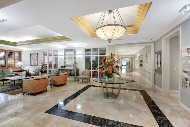 3010 NW 12th St Unit D, Delray Beach, FL 33445 - lobby with crown molding and a surveillance system