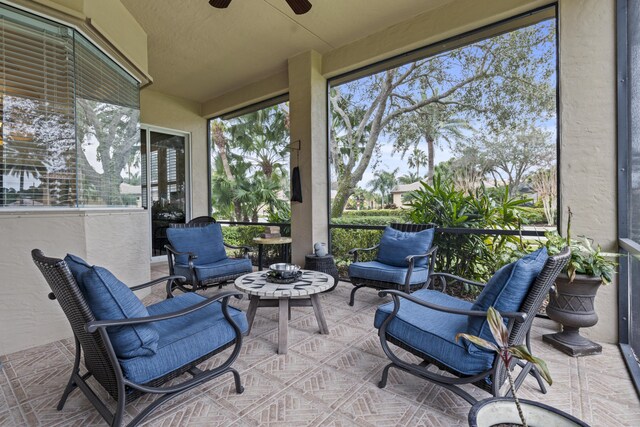 801 SW Classico Ct, Port Saint Lucie, FL 34986 - view of patio with ceiling fan