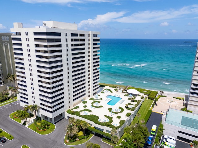 5280 N Ocean Dr Unit 3B, Singer Island, FL 33404 - bird's eye view of a nearby body of water and a pool