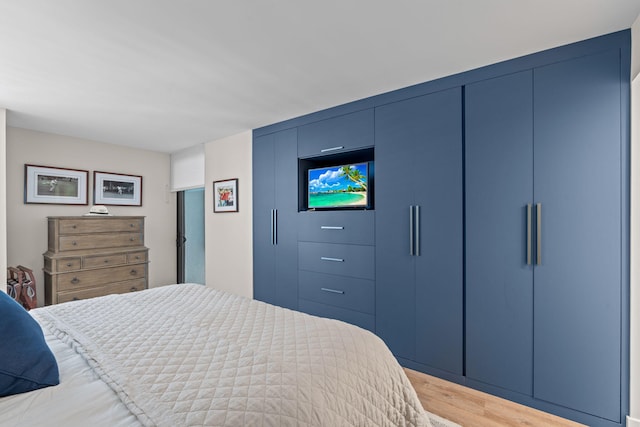 5280 N Ocean Dr Unit 3B, Singer Island, FL 33404 - bedroom with light wood-style flooring