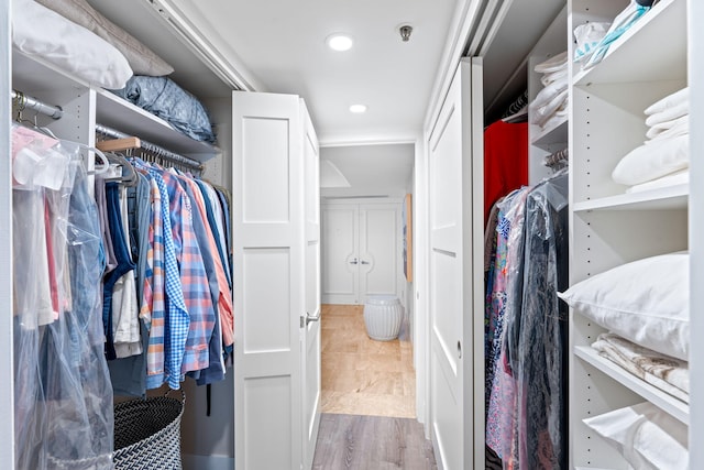 5280 N Ocean Dr Unit 3B, Singer Island, FL 33404 - spacious closet with wood finished floors