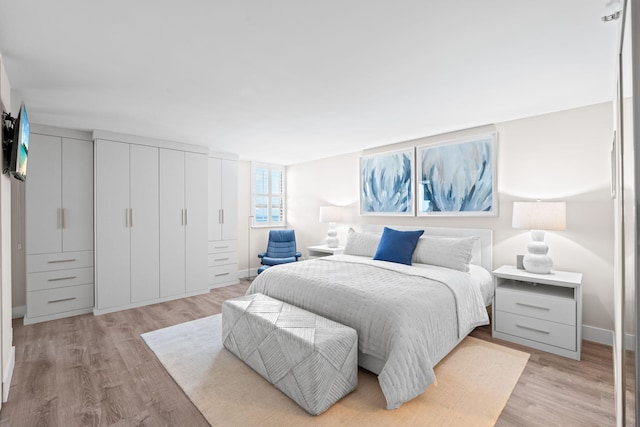 5280 N Ocean Dr Unit 3B, Singer Island, FL 33404 - bedroom with light wood finished floors