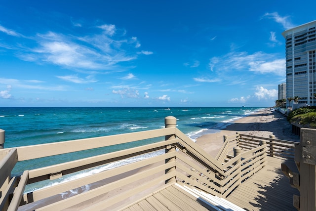5280 N Ocean Dr Unit 3B, Singer Island, FL 33404 - water view featuring nearby beach