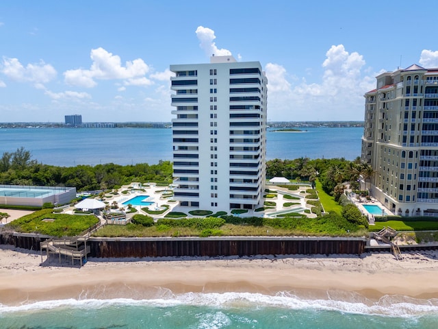 5280 N Ocean Dr Unit 3B, Singer Island, FL 33404 - aerial view of expansive beach