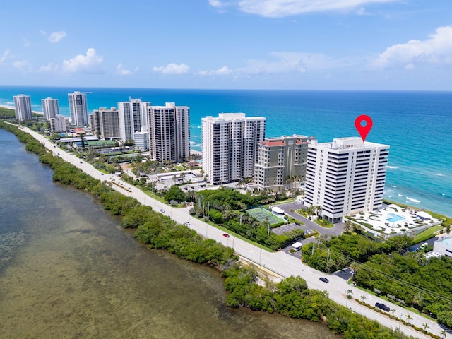 5280 N Ocean Dr Unit 3B, Singer Island, FL 33404 - aerial view of a nearby body of water