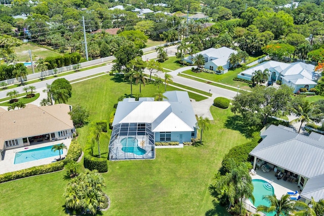 6025 Fountain Palm Dr, Jupiter, FL 33458 - bird's eye view of a pool area
