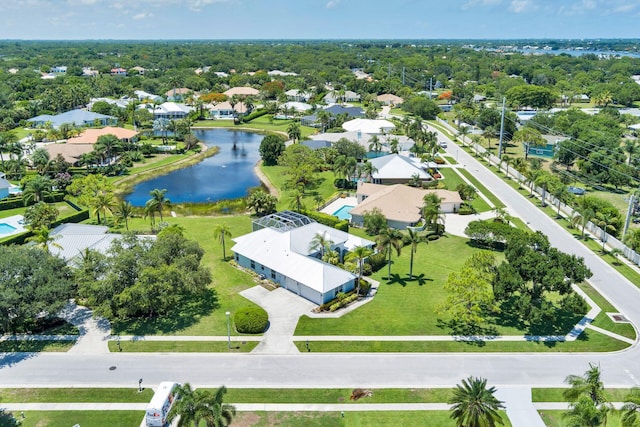 6025 Fountain Palm Dr, Jupiter, FL 33458 - aerial view of residential area featuring a large body of water