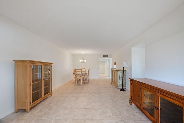 15378 Lakes Of Delray Blvd Unit 15, Delray Beach, FL 33484 - corridor featuring a chandelier