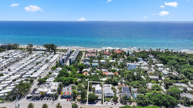 4621 N Ocean Blvd, Boynton Beach, FL 33435 - aerial view of property's location with unending shoreline and property parcel outlined