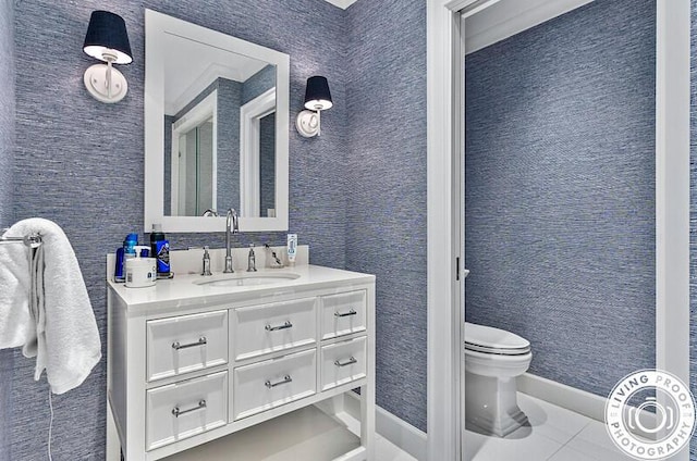 4941 S Lake Dr, Boynton Beach, FL 33436 - bathroom with vanity and tile patterned floors