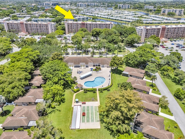 14623 Bonaire Blvd Unit 203, Delray Beach, FL 33446 - view of urban area featuring a pool