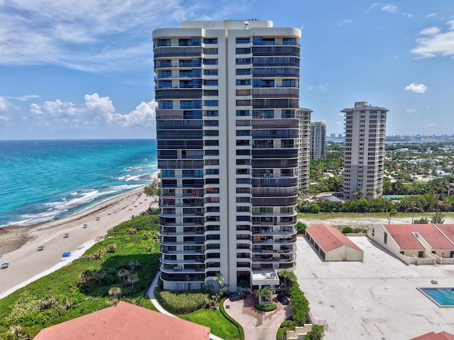 4000 N Ocean Dr Unit 204, Singer Island, FL 33404 - view of apartment building / complex featuring view of water and beach