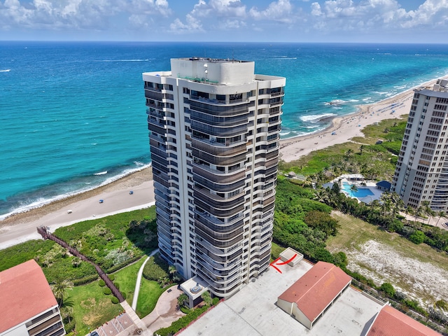 4000 N Ocean Dr Unit 204, Singer Island, FL 33404 - aerial view of waterfront with a beach