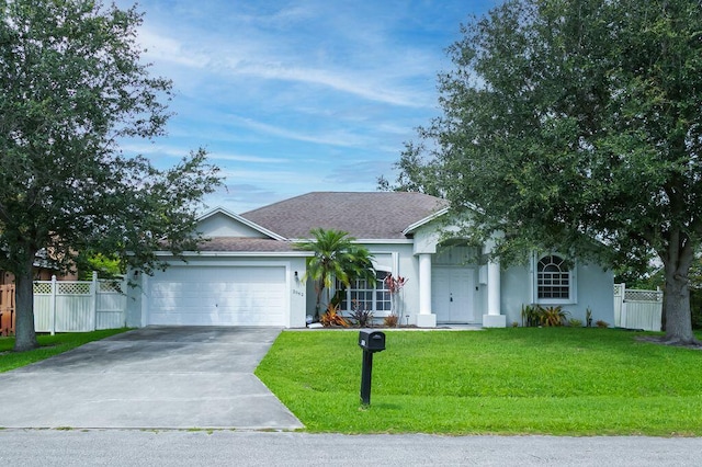 2062 SW Scorpio Ln, Port Saint Lucie, FL 34984 - single story home featuring a garage, stucco siding, driveway, and a shingled roof