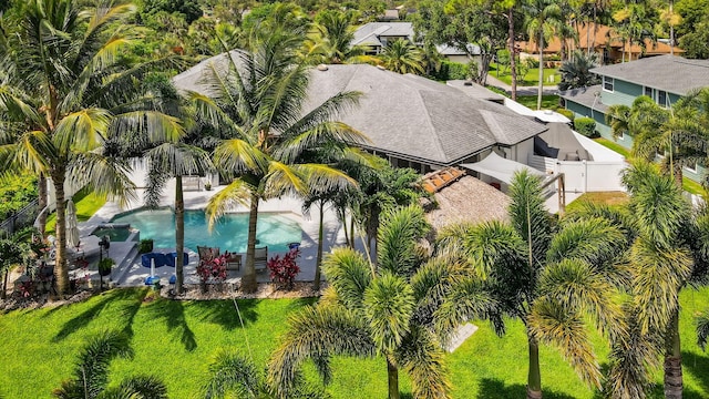 4315 Caryota Dr, Boynton Beach, FL 33436 - view of subject property featuring a pool area