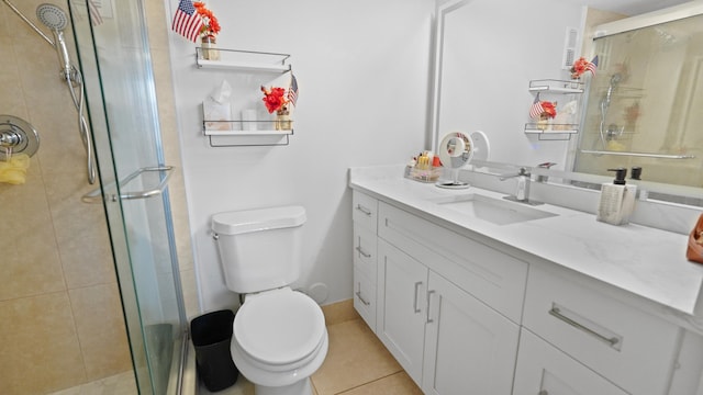 7750 NW 50th St Unit 106, Lauderhill, FL 33351 - full bath with vanity, a stall shower, and tile patterned flooring