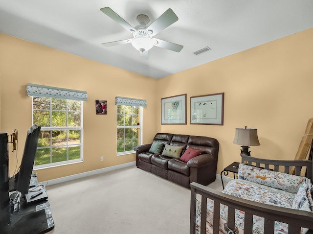 5301 Bald Cypress Trl, Fort Pierce, FL 34951 - bedroom featuring carpet floors and ceiling fan