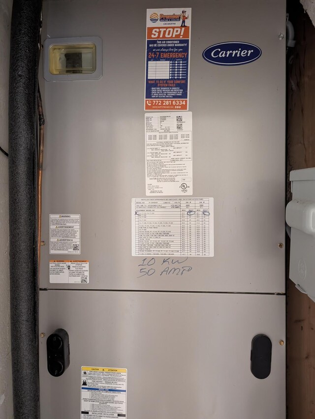 3074 SE Dalhart Rd, Port Saint Lucie, FL 34952 - detailed view of heating unit