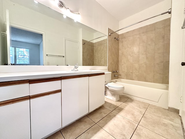 751 Cypress Ln Unit K, Deerfield Beach, FL 33064 - bathroom featuring bathtub / shower combination, vanity, and tile patterned floors