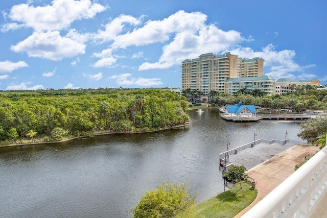 350 N Federal Hwy Unit 609, Boynton Beach, FL 33435 - water view with a dock